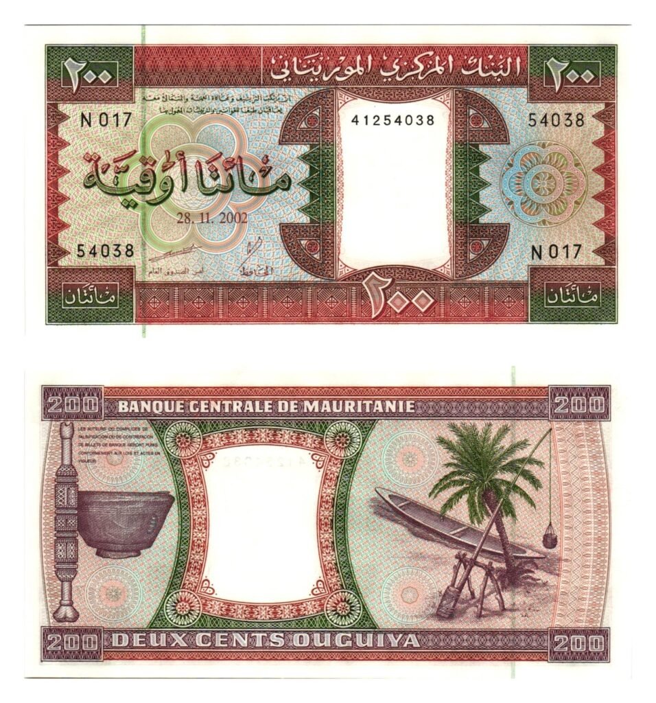 MAURITANIA 200 ouguiya 2002 UNC