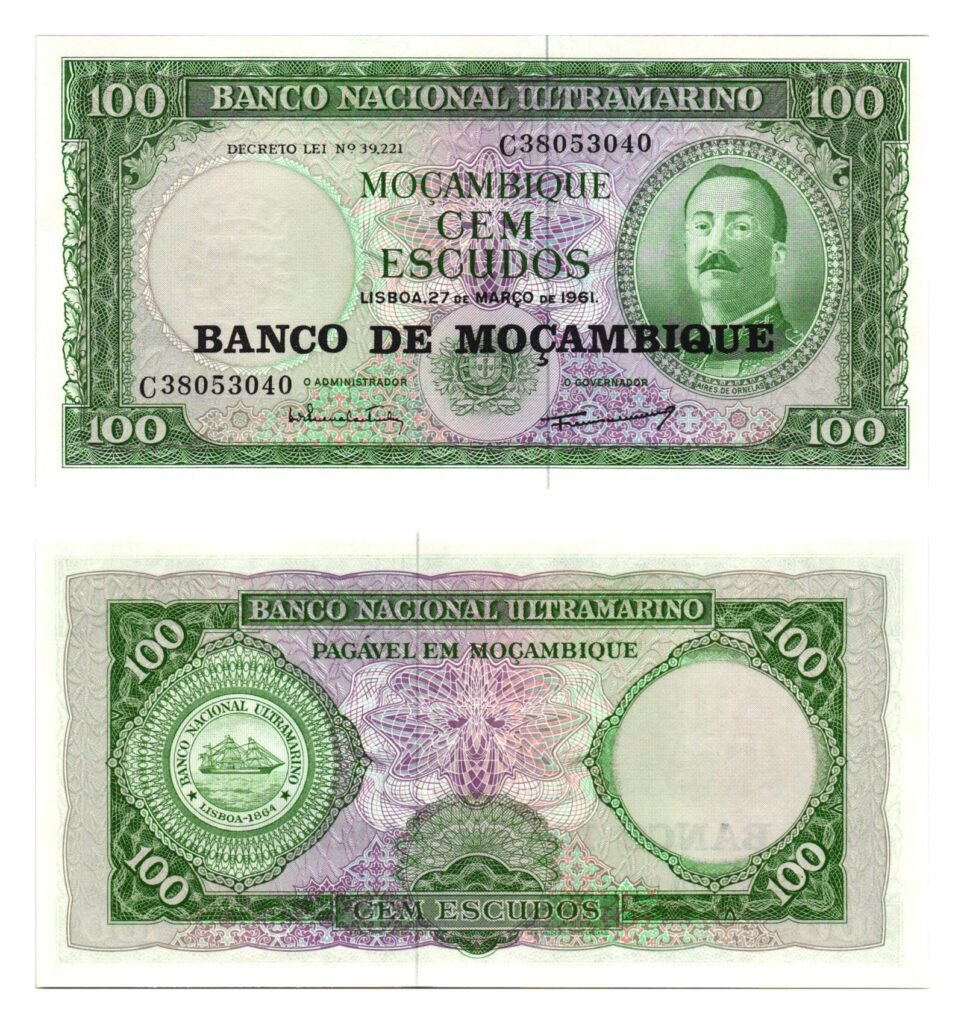 MOZAMBIQUE 100 escudos 1961 UNC