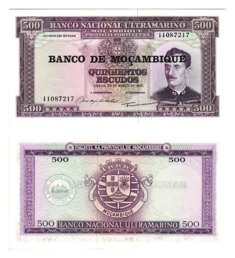 MOZAMBIQUE 500 escudos 1967 UNC