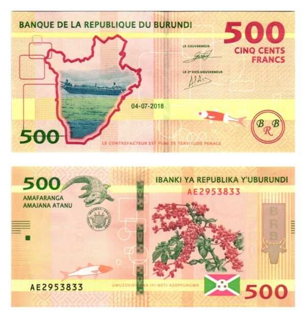 BURUNDI 500 francs 2018 UNC