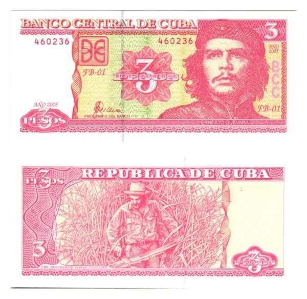 CUBA 3 pesos 2005 / Che Guevara / UNC