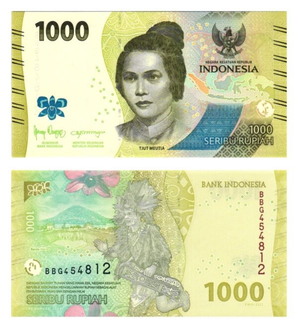 INDONESIA 1000 rupiah 2022 UNC