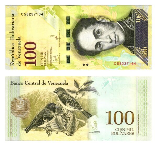 VENEZUELA 100 bolivares 2017 UNC