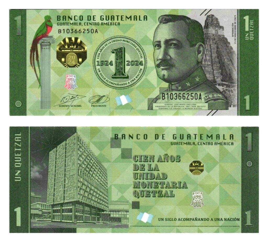 GUATEMALA 1 quetzal 2024 / 100 Years of the Quetzal / UNC