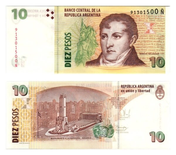 ARGENTINA 10 pesos 2003 UNC