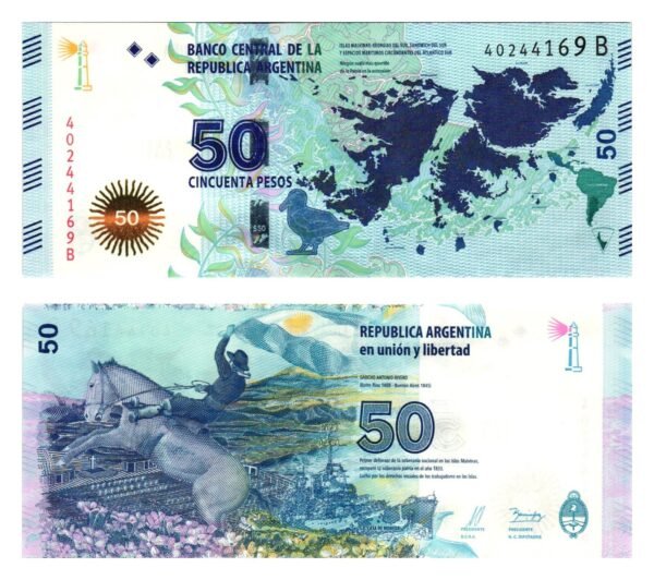 ARGENTINA 50 pesos 2015 UNC