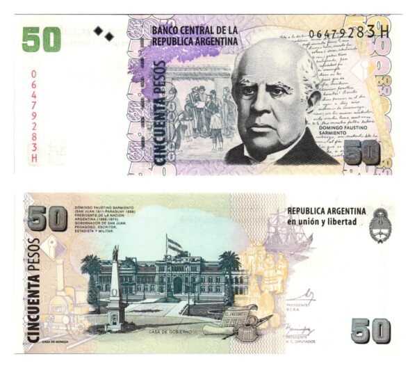 ARGENTINA 50 pesos ND(2003) UNC