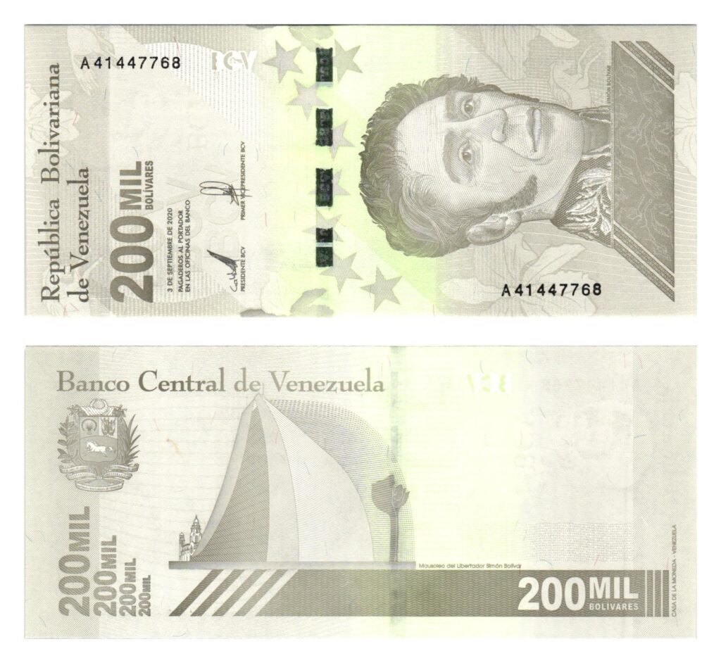VENEZUELA 200000 bolivares 2020 UNC