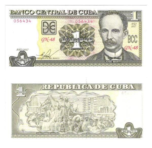 CUBA 1 peso 2017 UNC