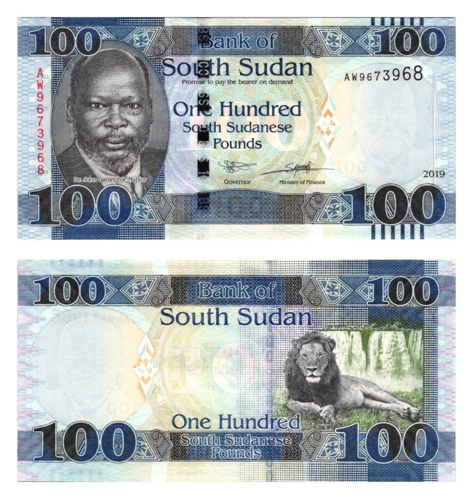 SOUTH SUDAN 100 pounds 2019 UNC