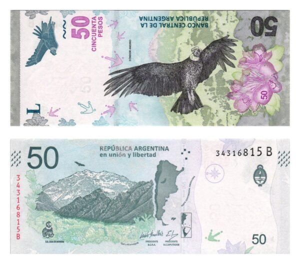 ARGENTINA 50 pesos 2018 UNC