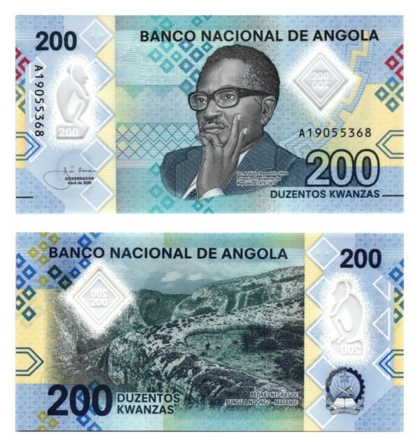 ANGOLA 200 kwanzas 2020 / polymer plastic / UNC