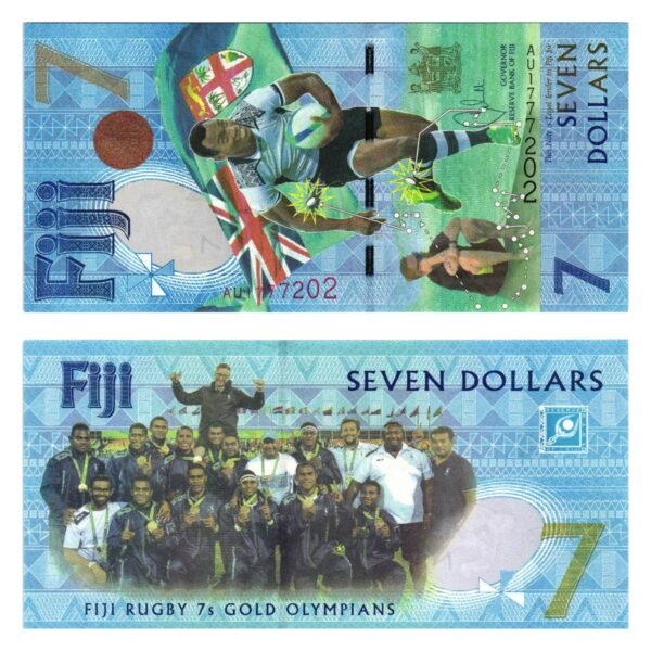 FIJI 7 dollars 2017 / Fiji Rugby 7s Gold Olympians / UNC