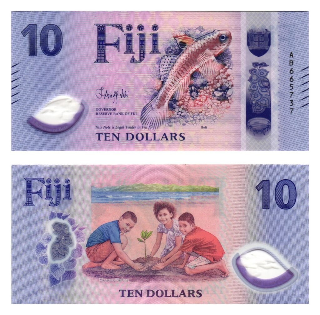 FIJI 10 dollars 2026 / polymer plastic / UNC