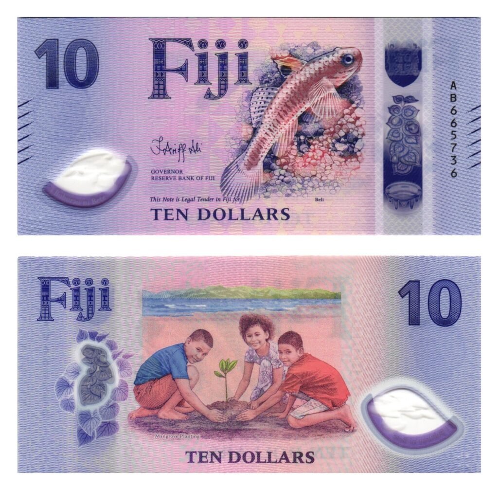 FIJI 10 dollars 2026 / polymer plastic / UNC