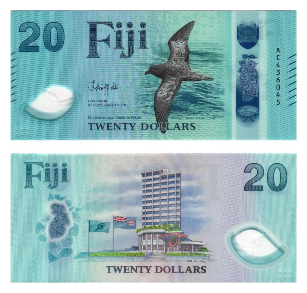FIJI 20 dollars 2026 / polymer plastic / UNC