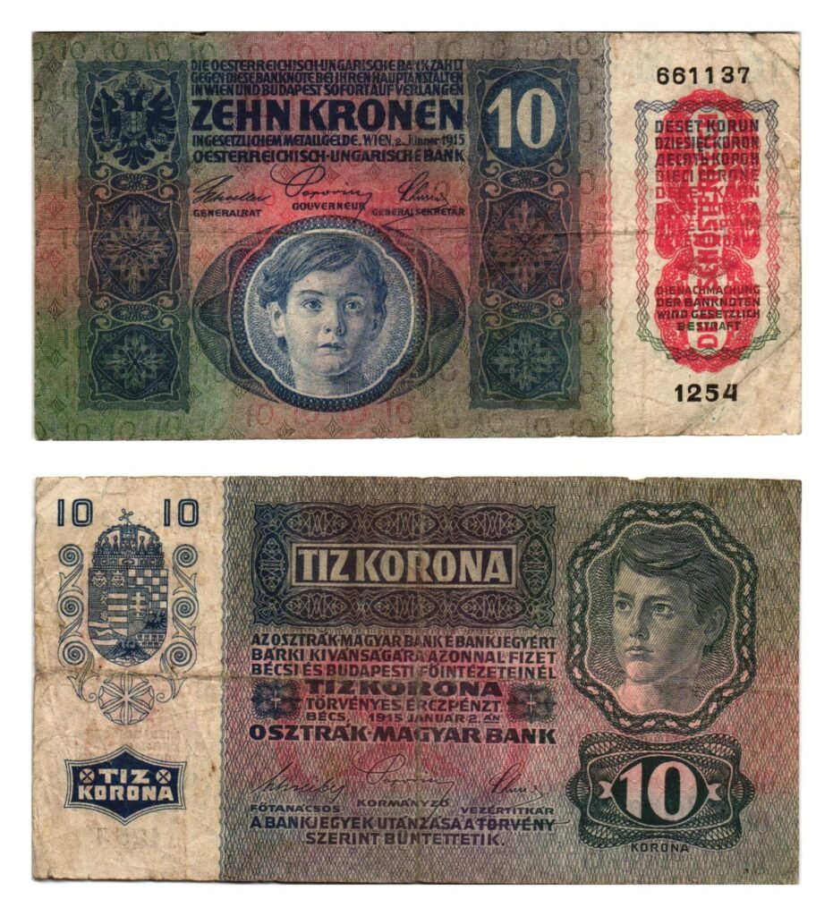 AUSTRIJA 10 kruna b.d. (1919) / pretisak Deutschösterreich / VF