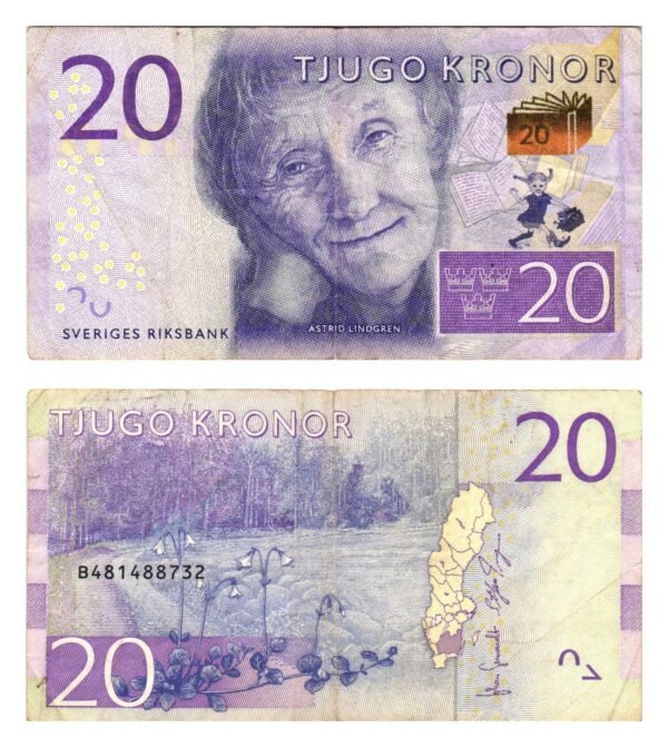 SWEDEN 20 kronor 2015 VF-