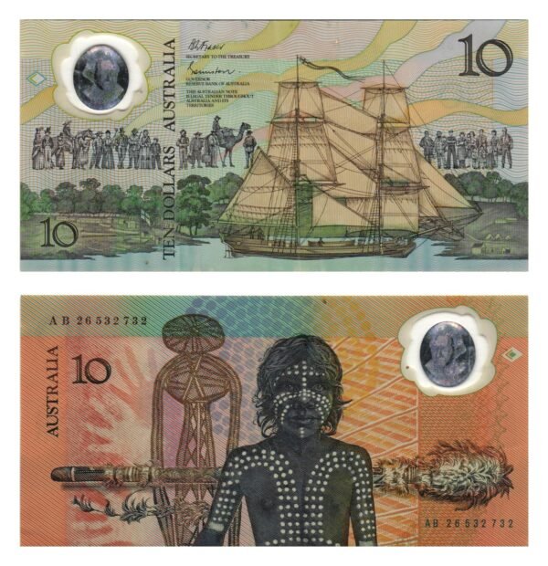 AUSTRALIA 10 dollars 1988 / polymer plastic / XF-