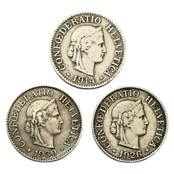 SWITZERLAND / 3 pcs. / coins lot