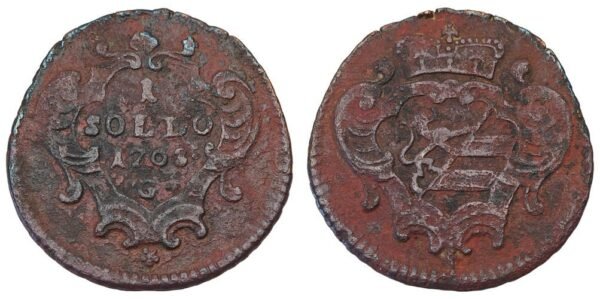 ITALY 1 soldo 1708G / Gorizia / VF-