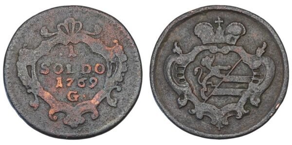 ITALY 1 soldo 1769G / Gorizia / VF-