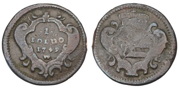 ITALY 1 soldo 1749W / Gorizia / F+