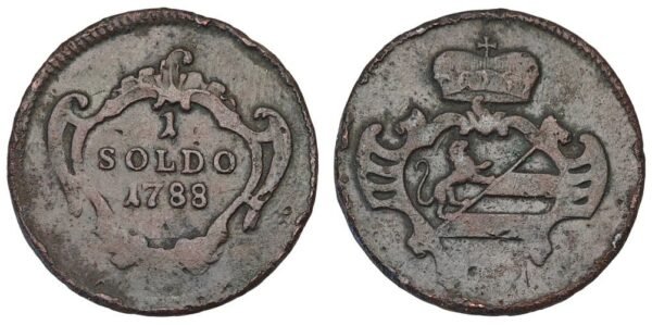 ITALY 1 soldo 1788 / Gorizia / VF-