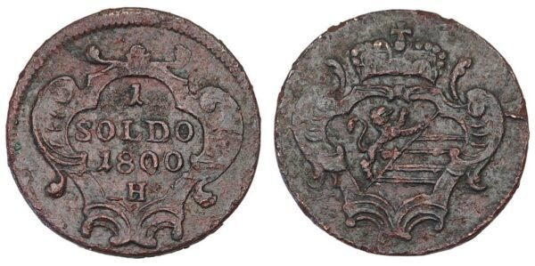 ITALY 1 soldo 1800H / Gorizia / VF