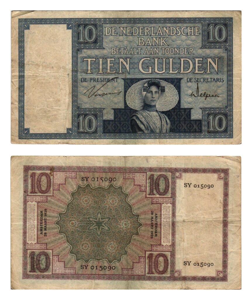 NETHERLANDS 10 gulden 1929 VF