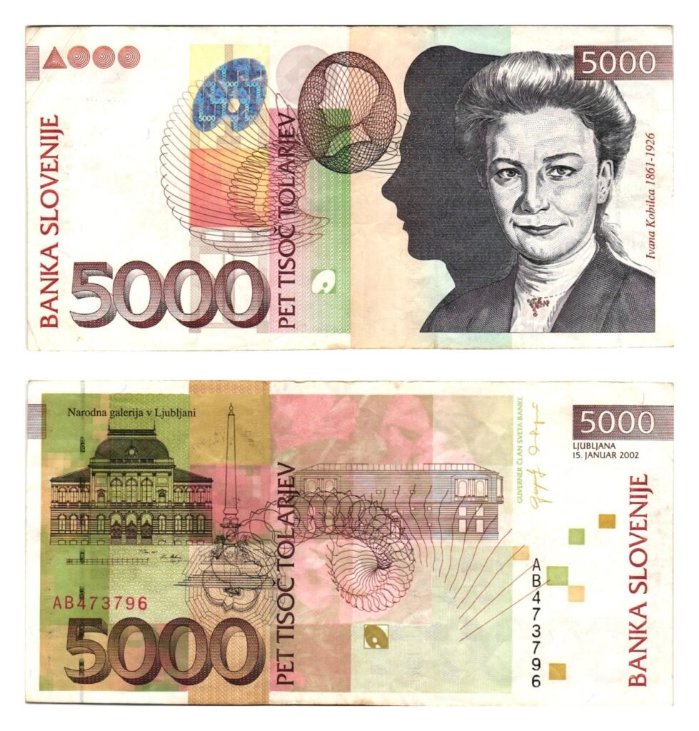 SLOVENIA 5000 tolarjev 2002 VF