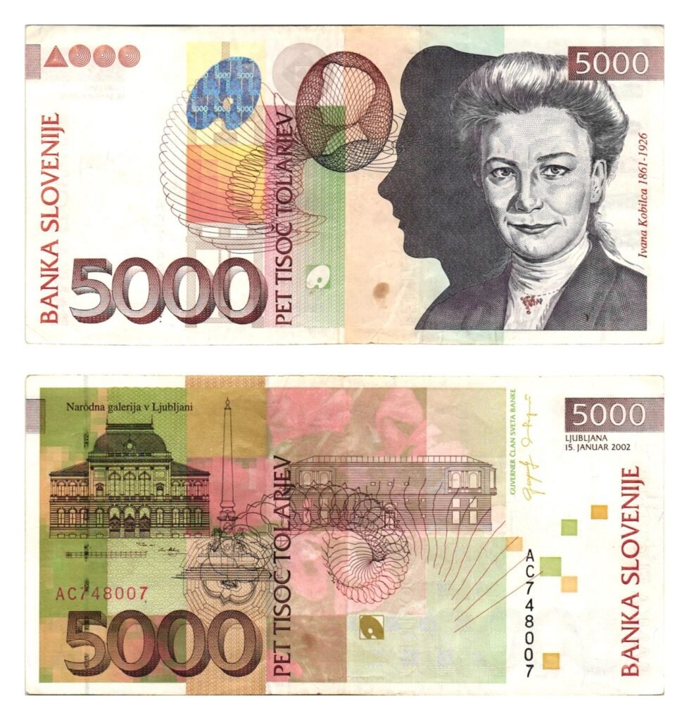 SLOVENIA 5000 tolarjev 2002 VF