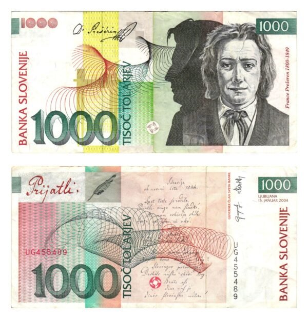 SLOVENIA 1000 tolarjev 2004 VF