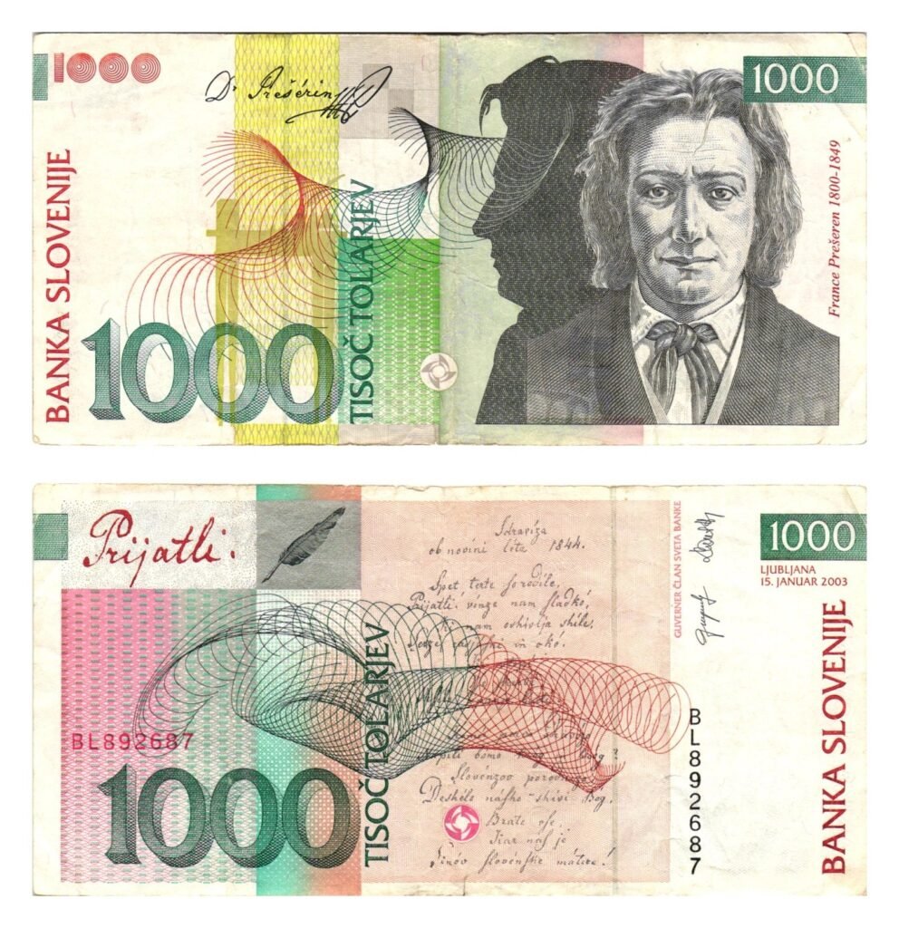 SLOVENIA 1000 tolarjev 2003 VF