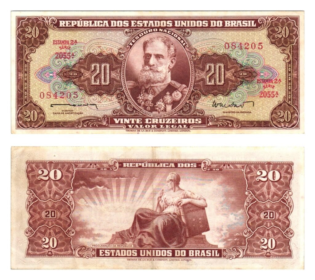 BRAZIL 20 cruzeiros ND VF