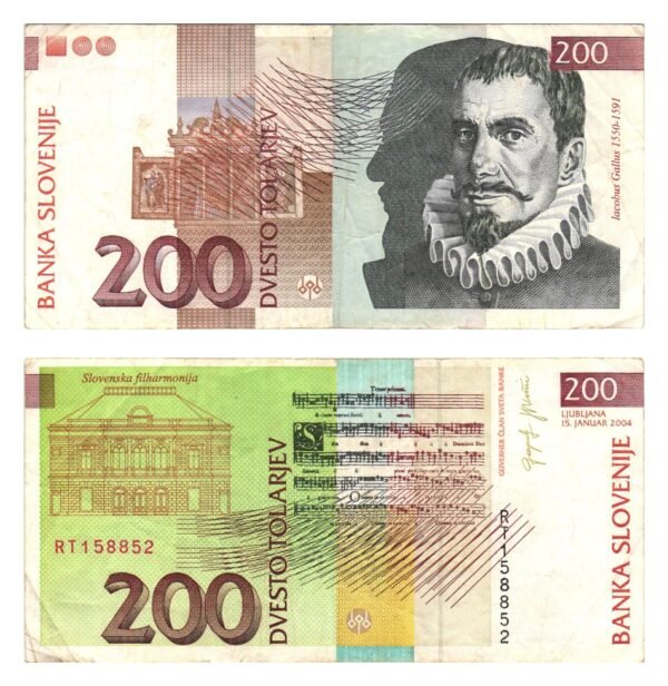SLOVENIA 200 tolarjev 2004 VF