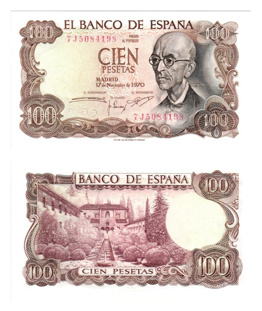 SPAIN 100 pesetas 1970 UNC