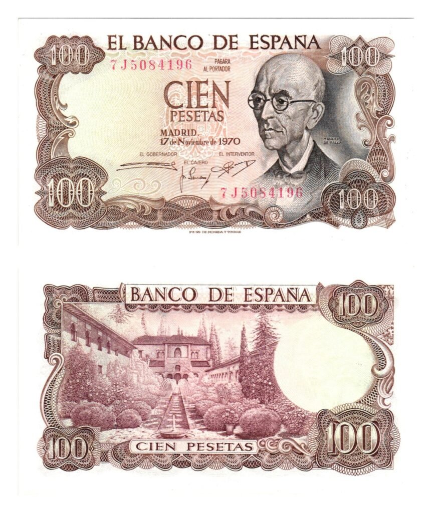 SPAIN 100 pesetas 1970 UNC