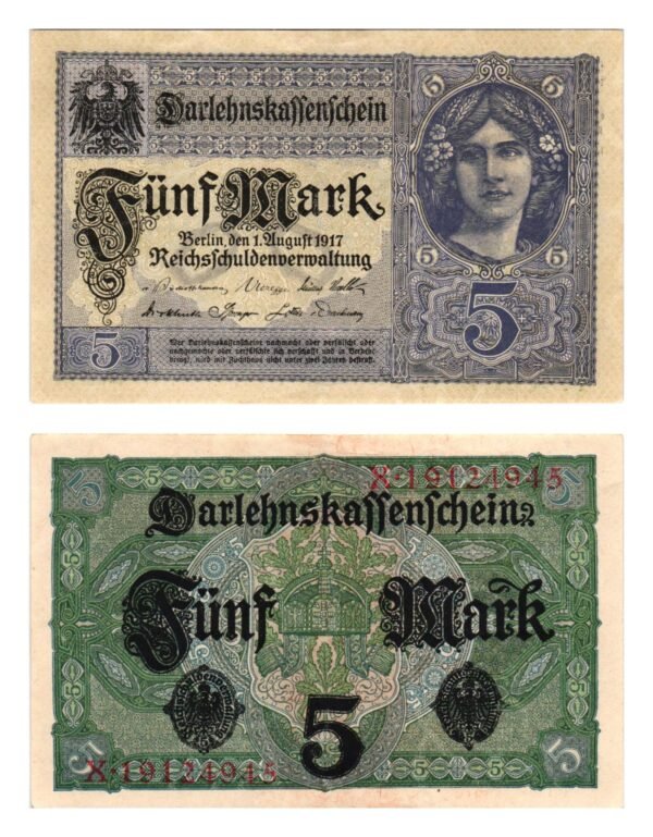 GERMANY 5 mark 1917 / Empire / UNC