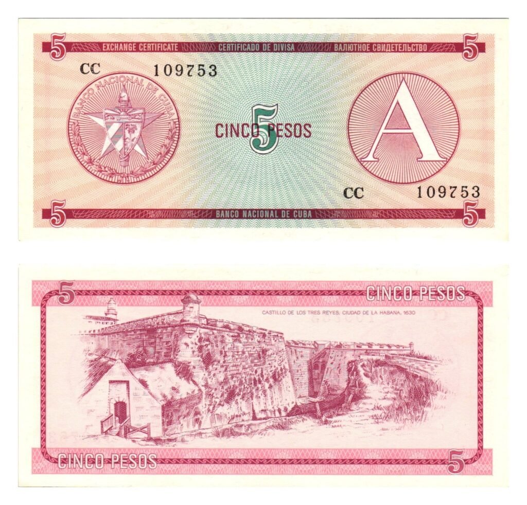 CUBA 5 pesos 1985 / Foreign Exchange Certificate / UNC