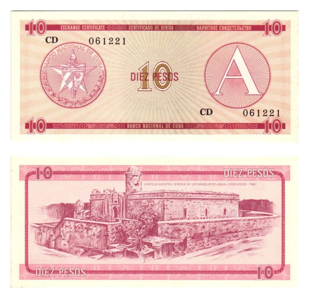 CUBA 10 pesos 1985 / Foreign Exchange Certificate / UNC