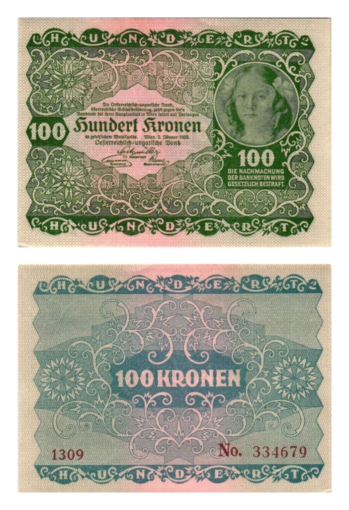 AUSTRIJA 100 kruna 1922 UNC-
