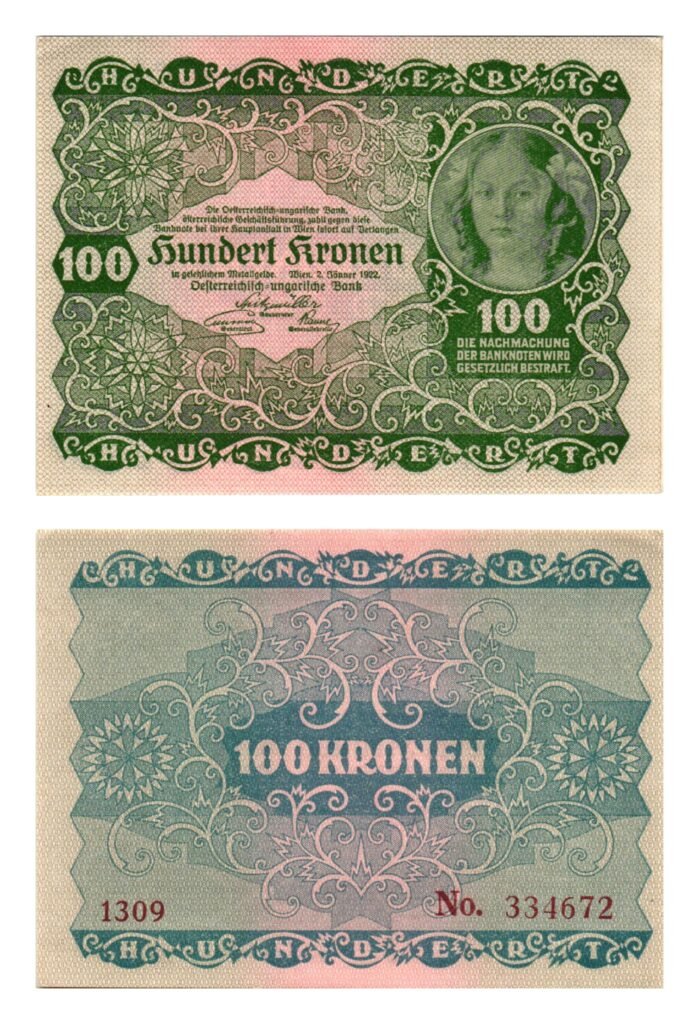 AUSTRIJA 100 kruna 1922 UNC-