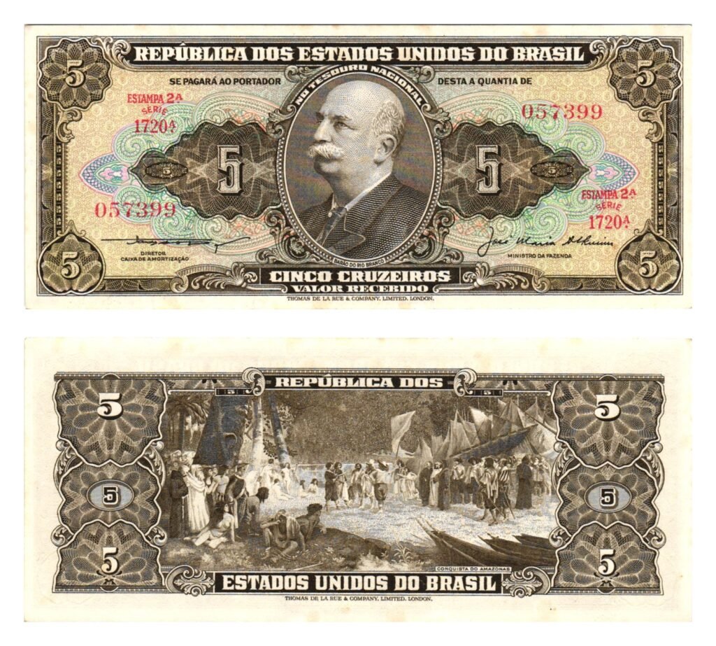 BRAZIL 5 cruzeiros ND UNC-