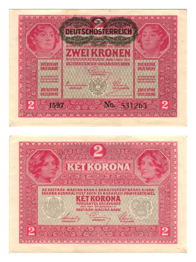 AUSTRIJA 2 kruna ND (1919) / pretisak Deutschösterreich / XF+
