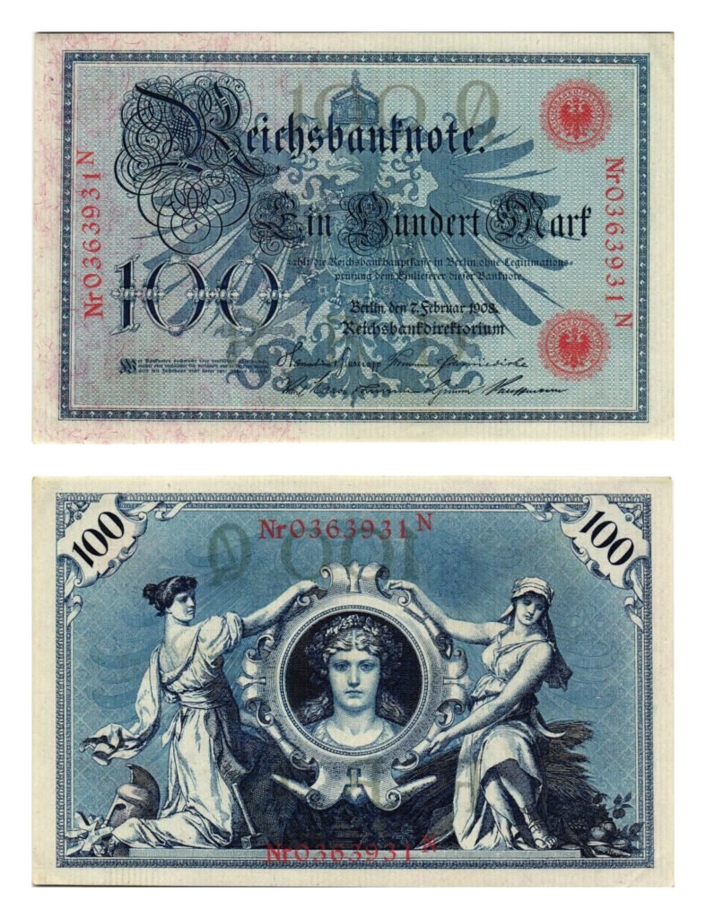 GERMANY 100 mark 1908 / Empire / Letter Q / UNC-