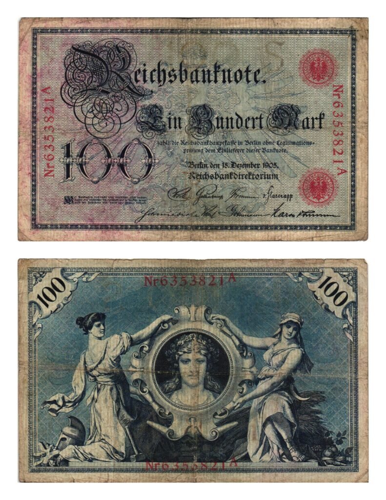 GERMANY 100 mark 1905 / Empire / Letter S / F+