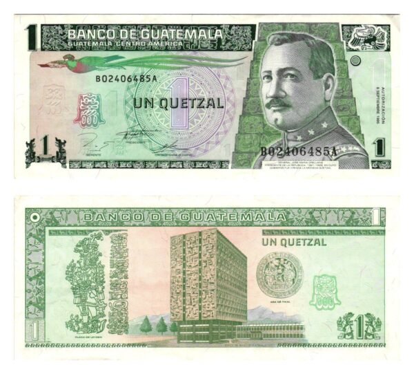 GUATEMALA 1 quetzal 1995 VF+