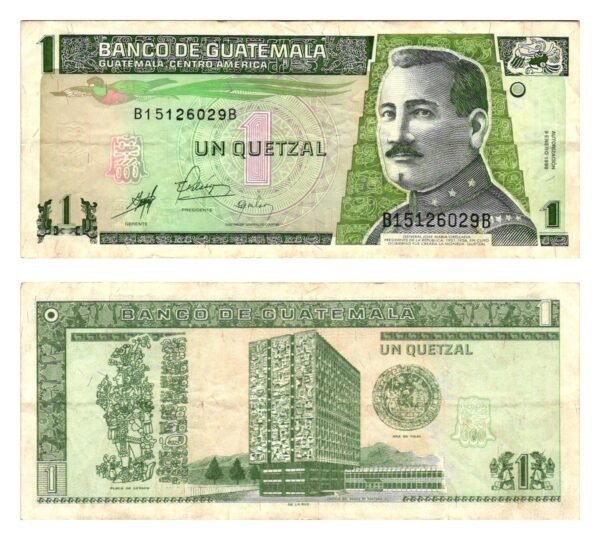 GUATEMALA 1 quetzal 1998 VF