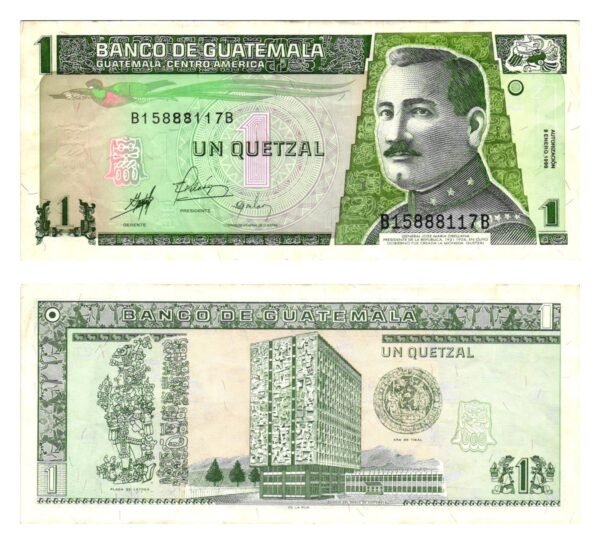 GUATEMALA 1 quetzal 1998 VF